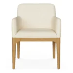 Rosin Dining Armchair - Natural Oak and Sand Ivory