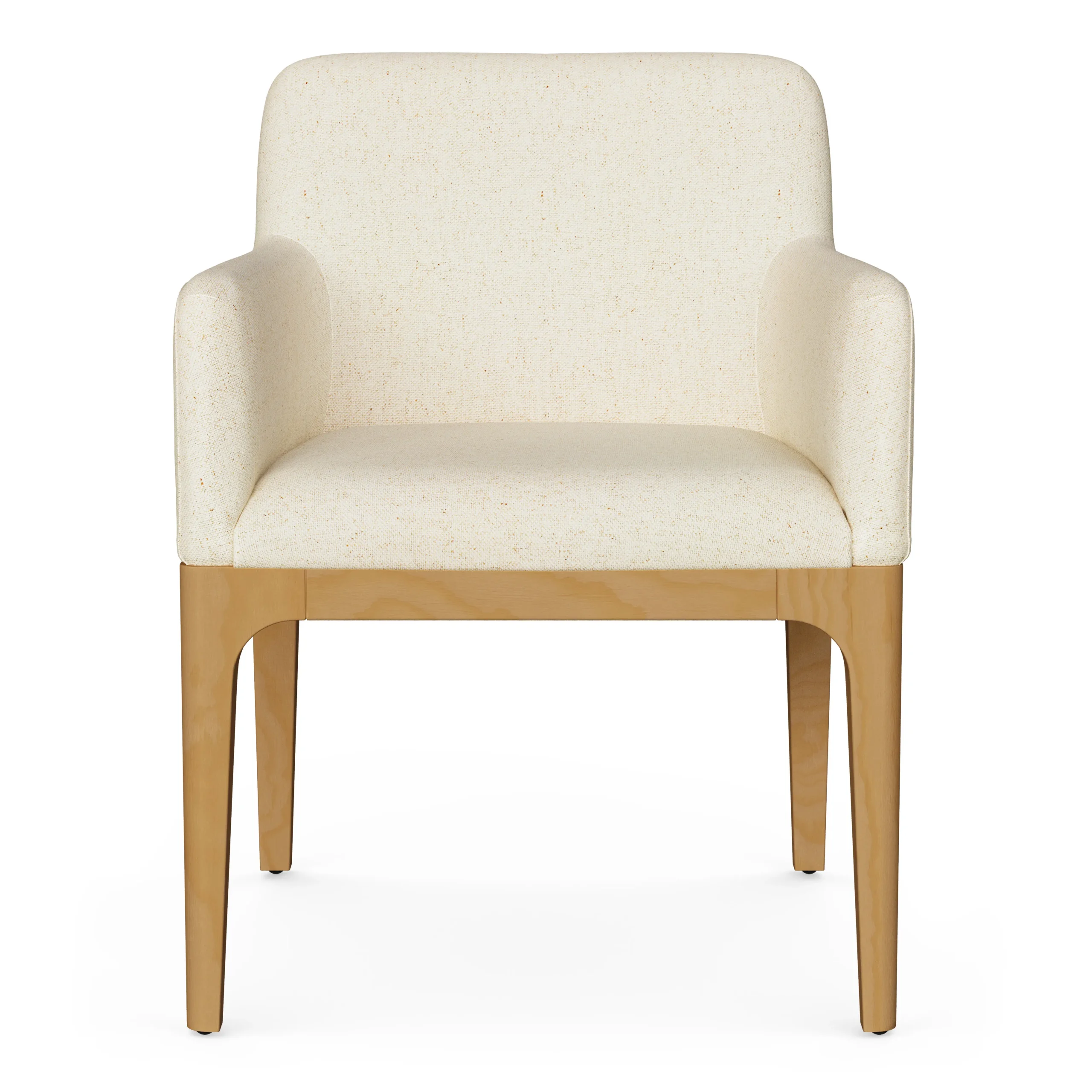 Rosin Dining Armchair - Natural Oak and Sand Ivory - Image 4