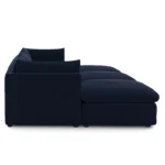 Leigh 121.5_ Velvet Modular Open Pit Sectional - Hale Ink