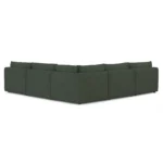 Leigh 126_ Modular Corner Sectional - Green Wool Bouclé