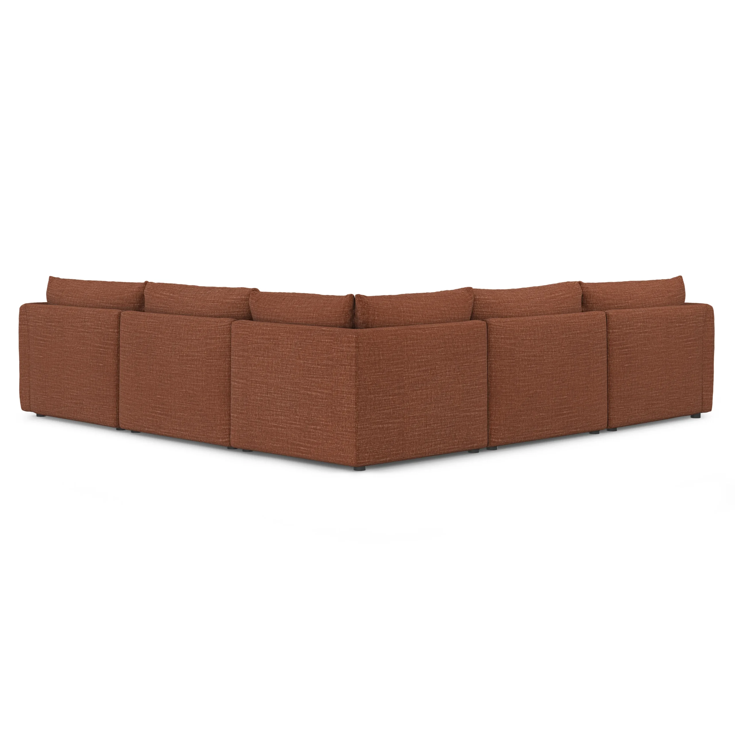 Leigh 126_ Modular Corner Sectional - Napa Rust - Image 4