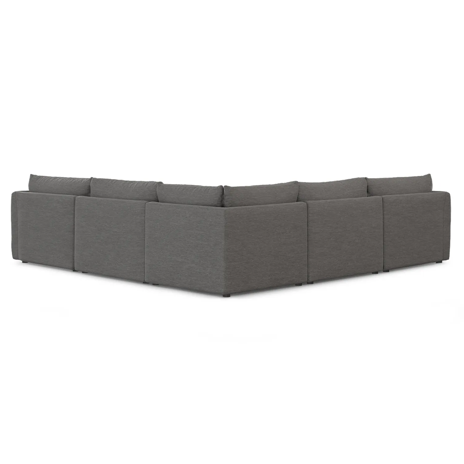 Leigh 126_ Modular Corner Sectional - Silver Gray - Image 4