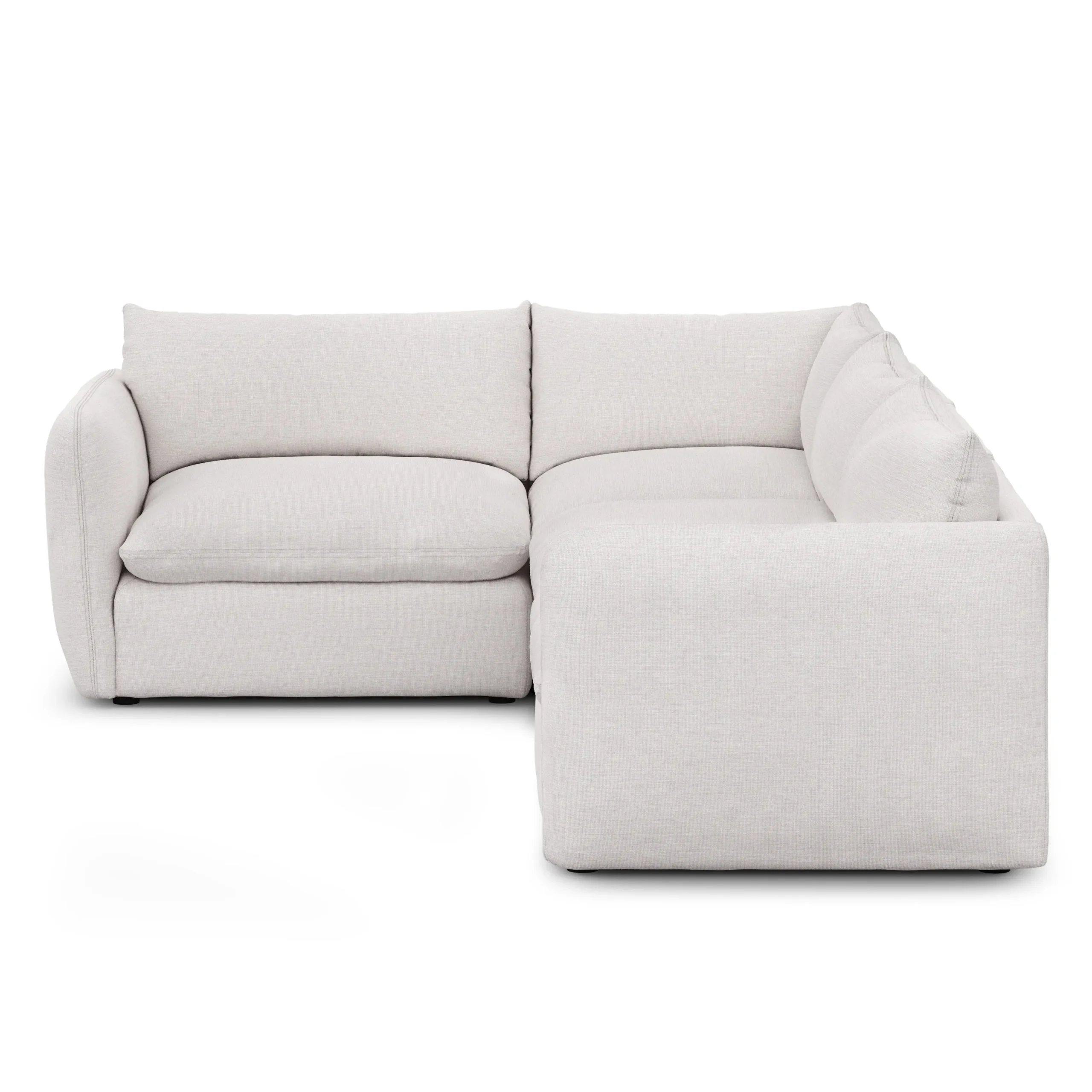 Leigh 126_ Modular L Sectional - Silver Ivory - Image 4