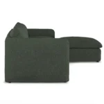 Leigh 131.5_ Modular Sectional - Green Wool Bouclé