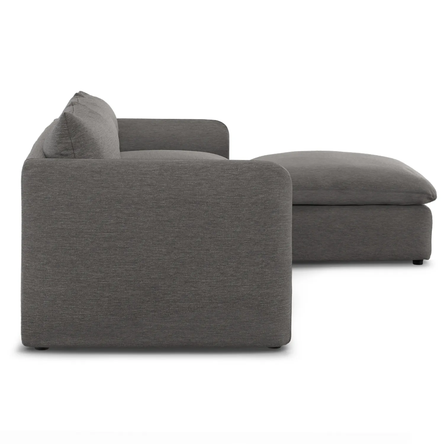Leigh 131.5_ Modular Sectional - Silver Gray - Image 4