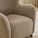 Archie 31.5_ Lounge Chair - Short Shearling Taupe