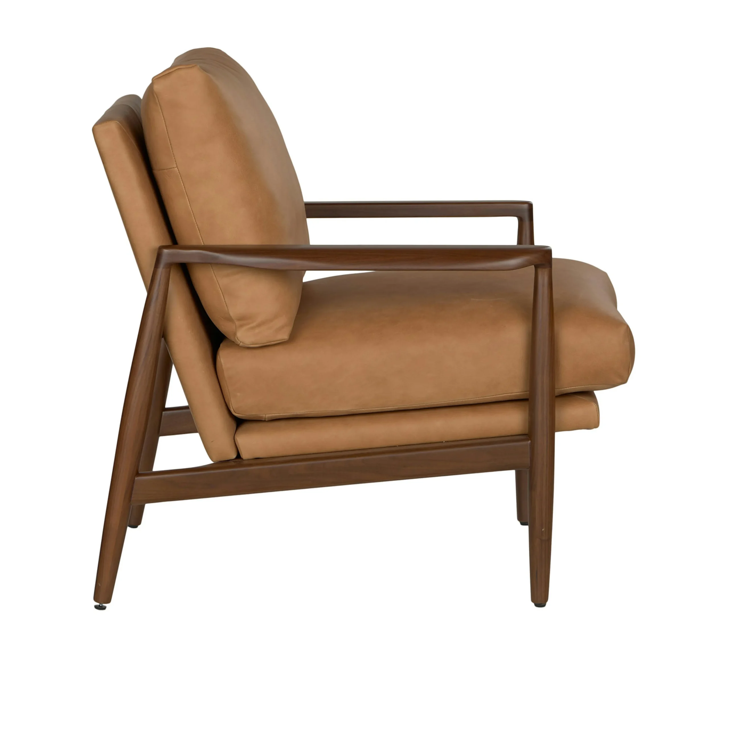 Bavel 28.5_ Leather Lounge Chair - Charme Tan - Image 6