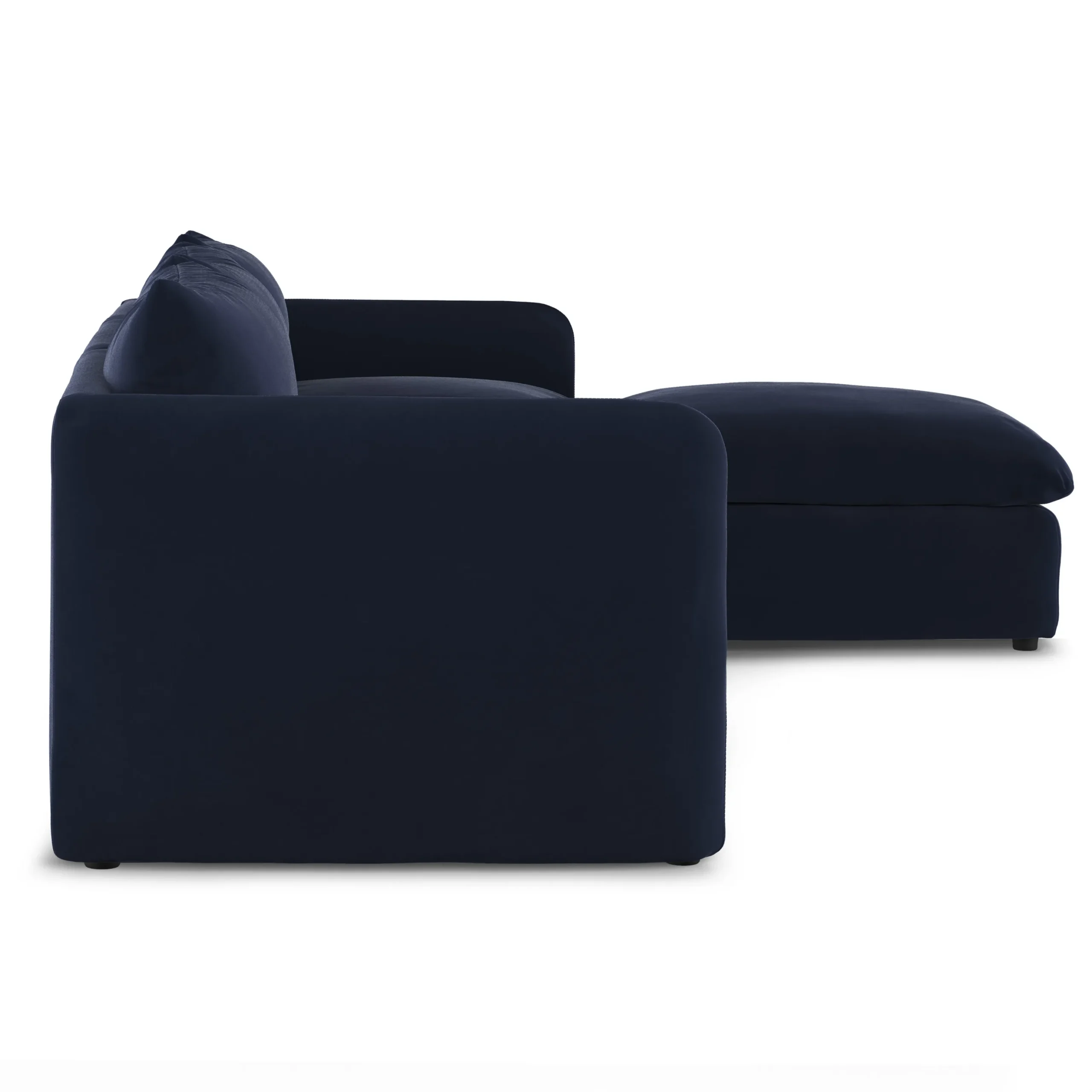 Leigh 131.5_ Velvet Modular Sectional - Hale Ink - Image 4
