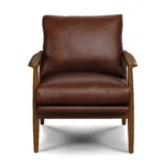 Bavel 28.5_ Leather Lounge Chair - Indiana Brown