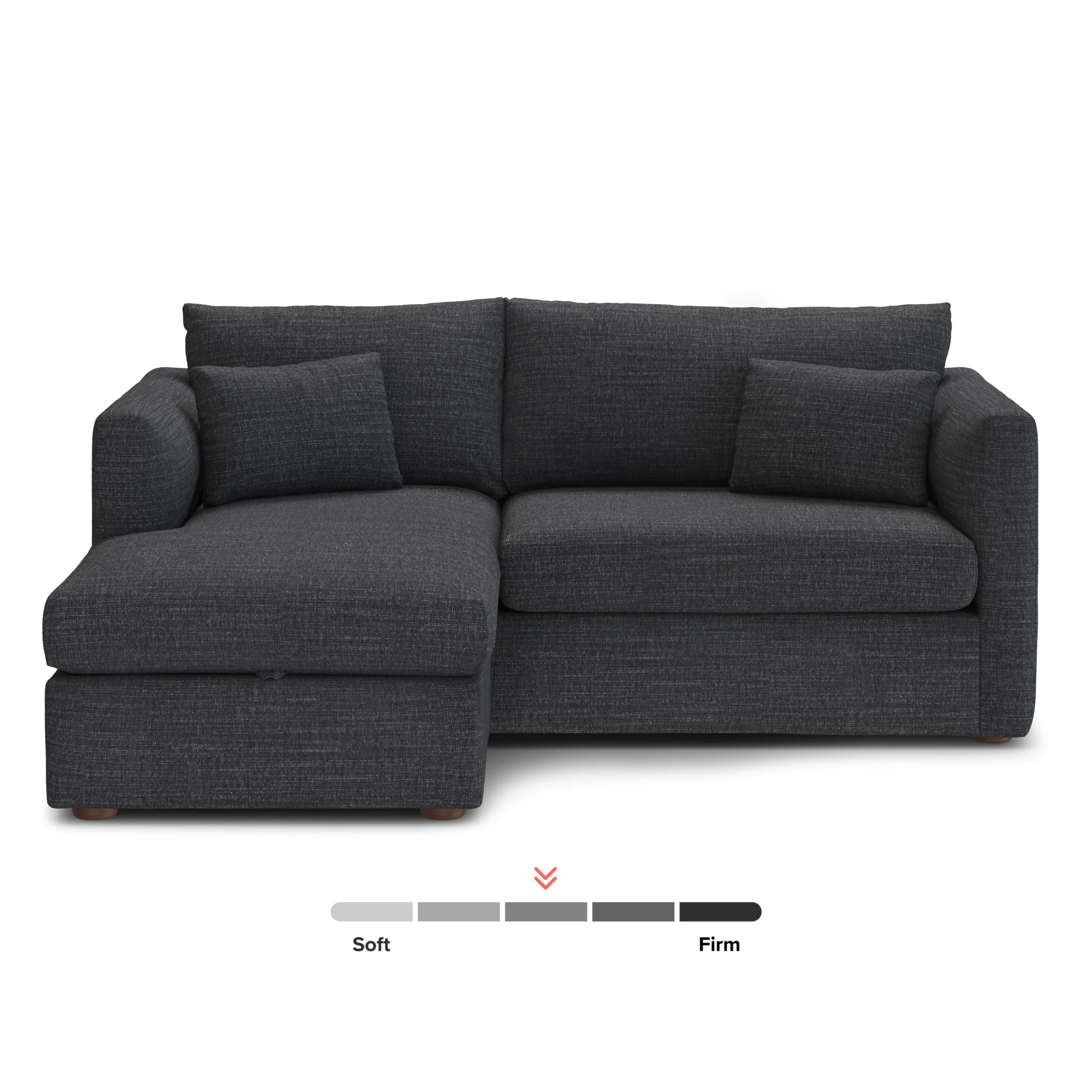 Marina 80_ Reversible Storage Sectional - Napa Charcoal - Image 4