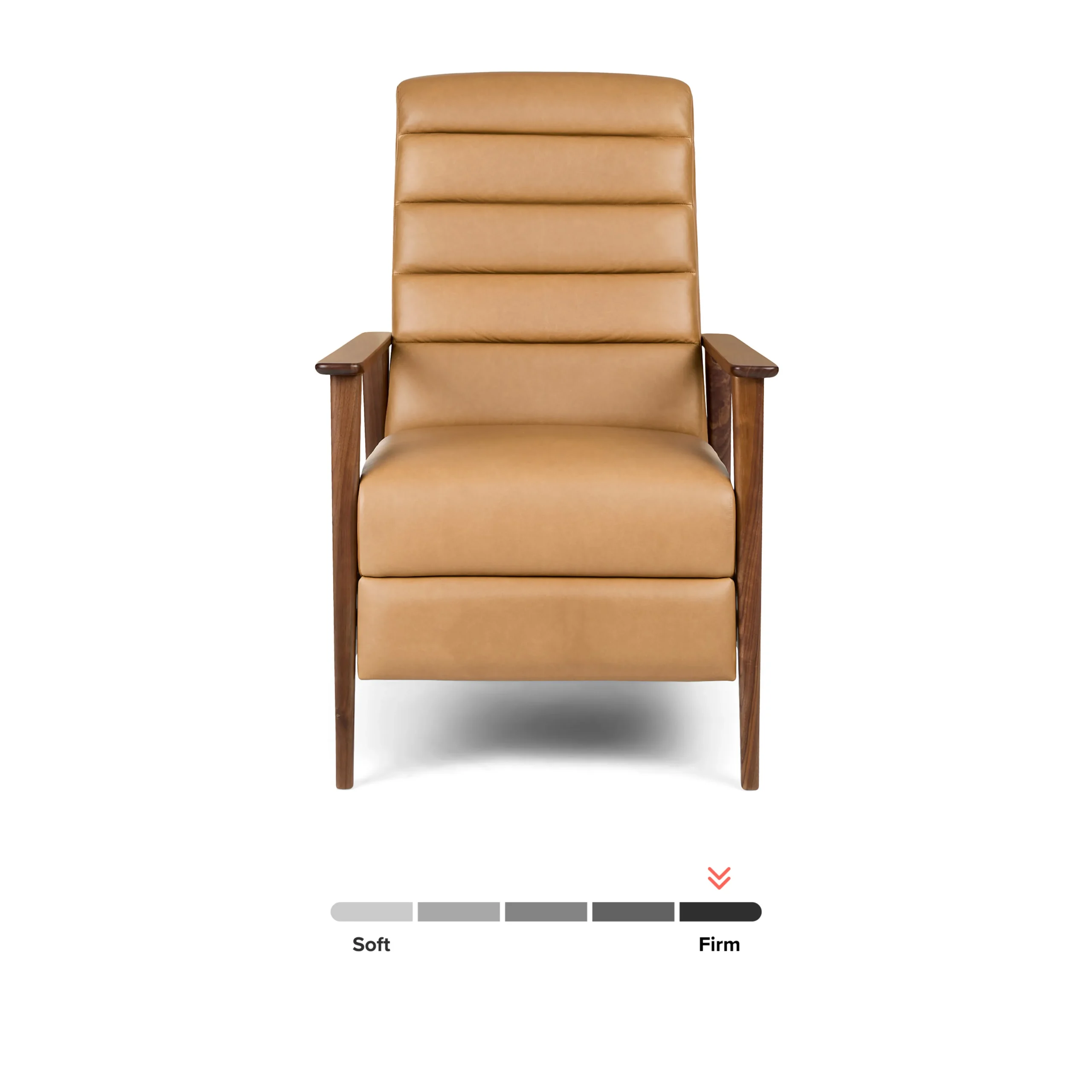 Ellow 28.5_ Leather Reclining Lounge Chair - Charme Tan - Image 13