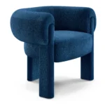 Everse 33.5_ Velvet Lounge Chair - Melange Twilight