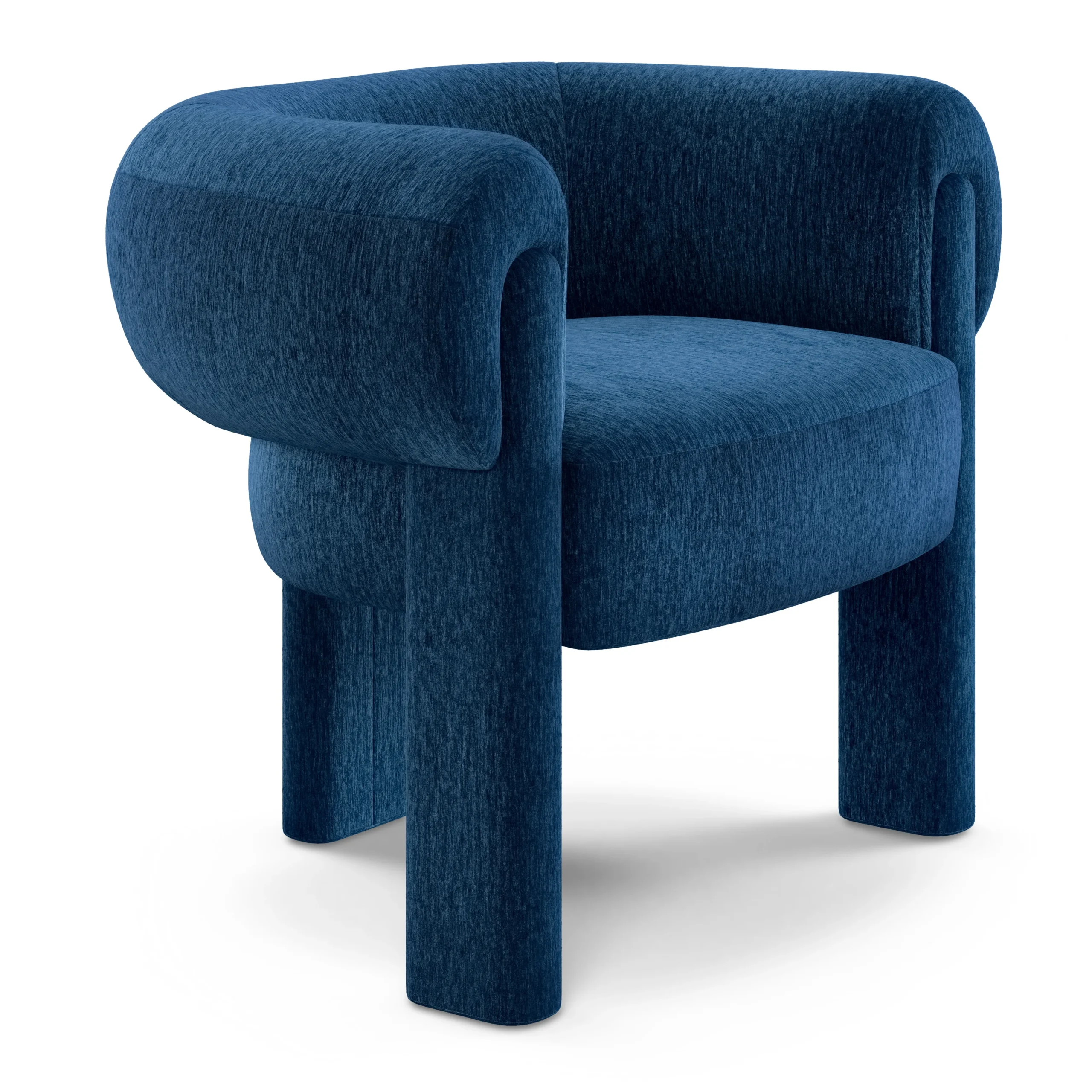 Everse 33.5_ Velvet Lounge Chair - Melange Twilight - Image 10