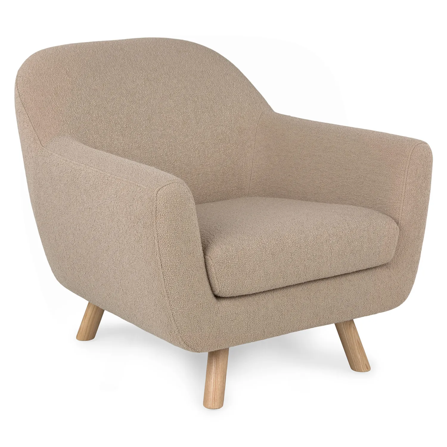 Gabriola 34_ Lounge Chair - Sandstone Wool Bouclé - Image 11