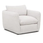 Leigh 42_ Lounge Chair - Silver Ivory