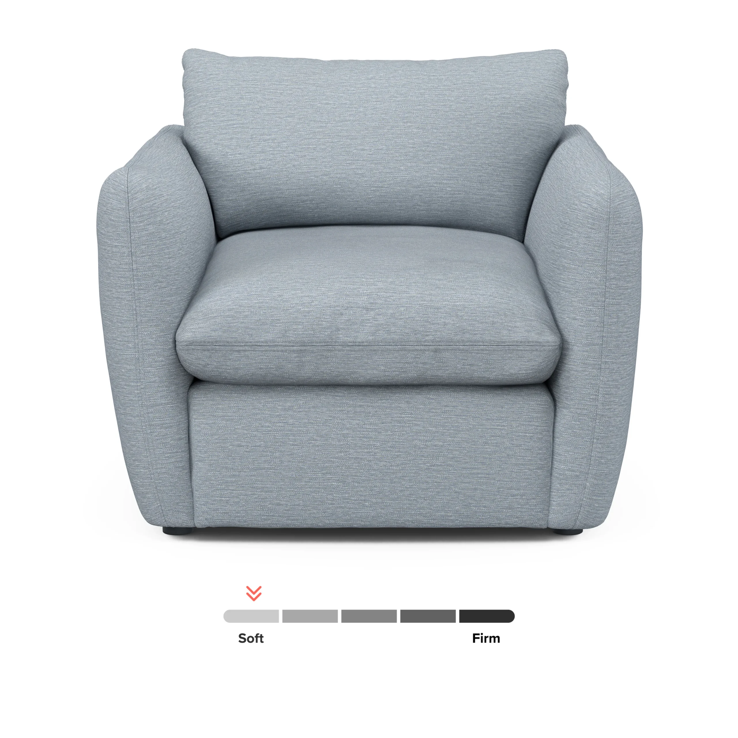 Leigh 42_ Lounge Chair - Silver Light Blue - Image 10