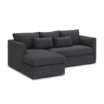 Marina 90_ Reversible Storage Sleeper Sectional - Napa Moss