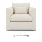 Marina 38_ Lounge Chair - Ivory Wool Bouclé