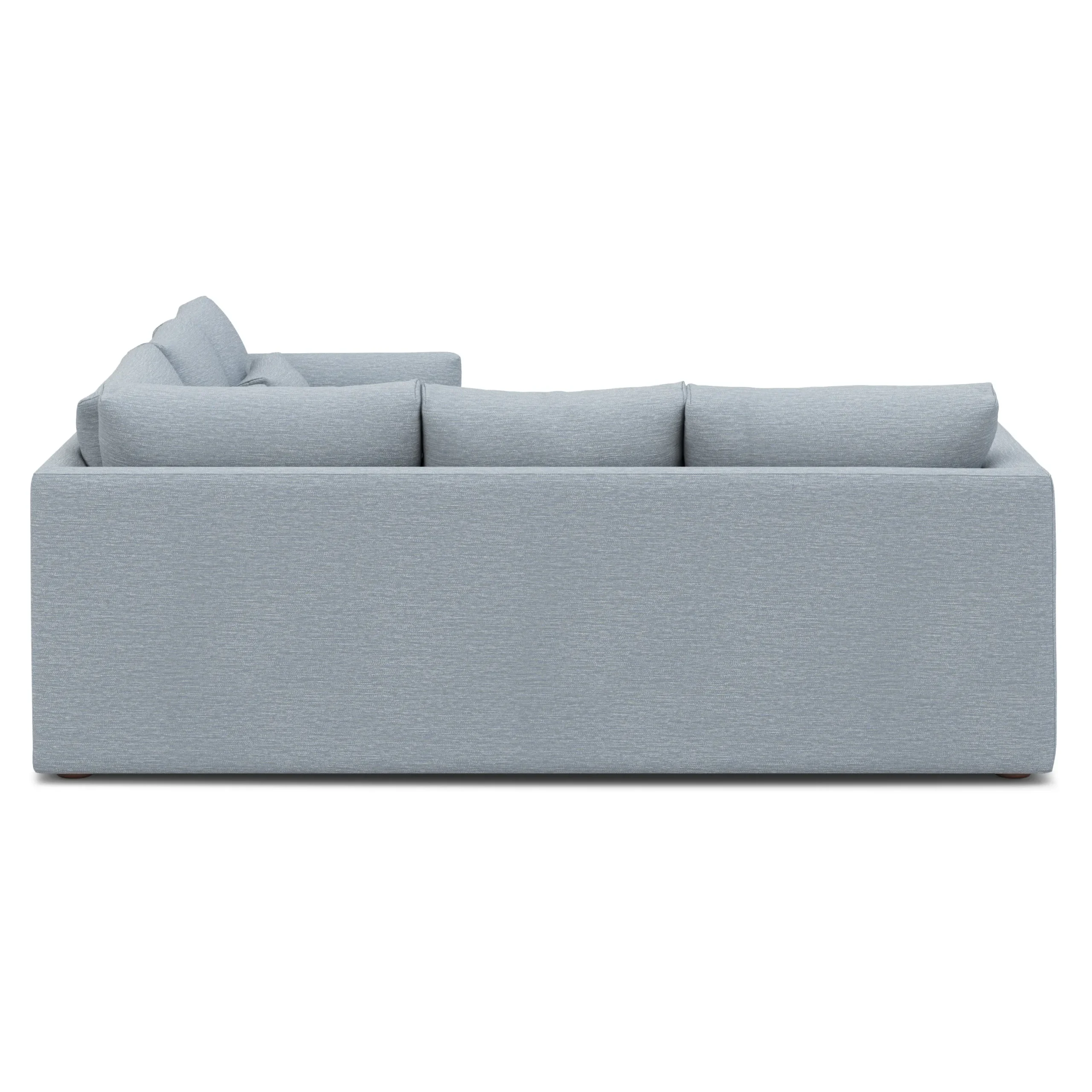 Marina 92_ Corner Sectional - Silver Light Blue - Image 4