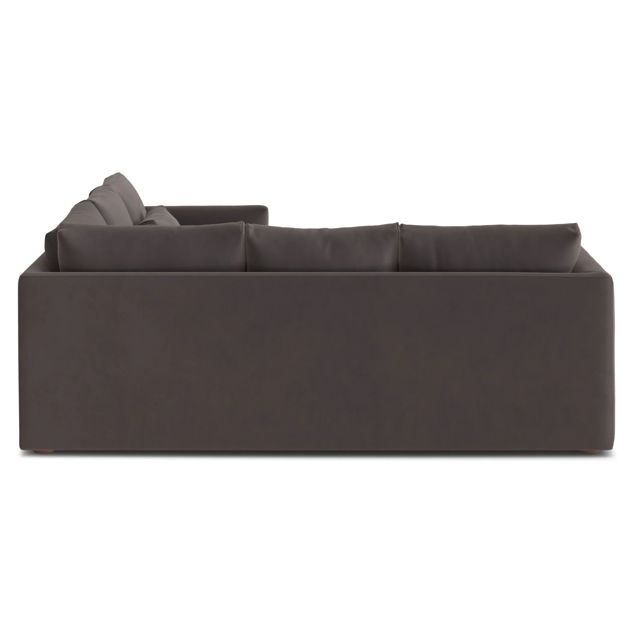 Marina 92_ Velvet Corner Sectional - Hale Warm Gray - Image 4