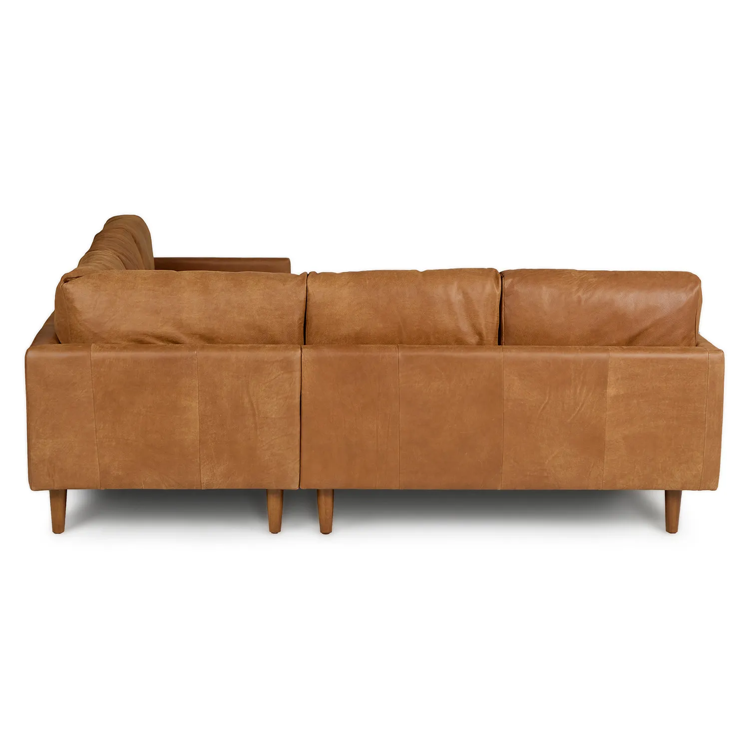 Nirvana 88_ Leather Corner Sectional - Dakota Tan - Image 4