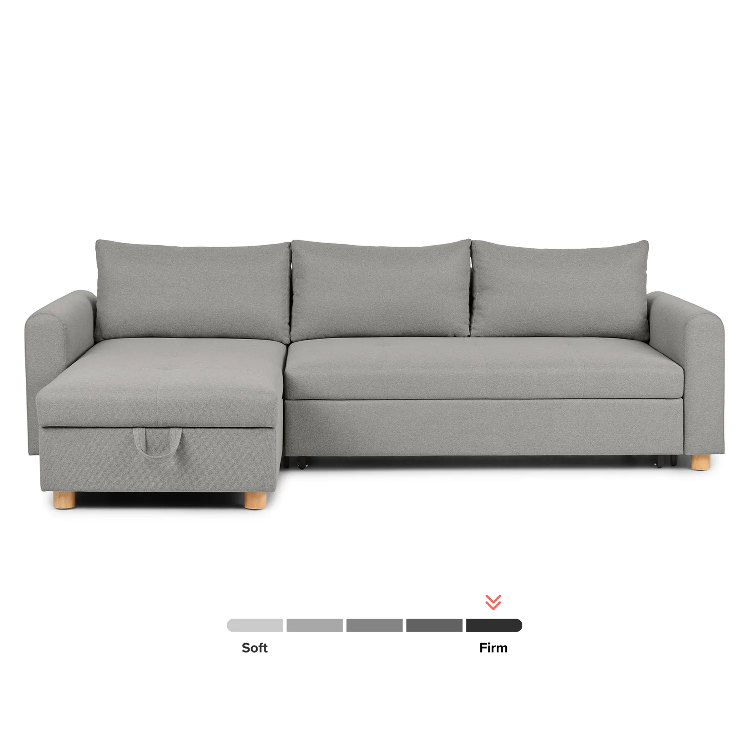 Nordby 104_ Reversible Sleeper Sectional - Pep Gray - Image 4