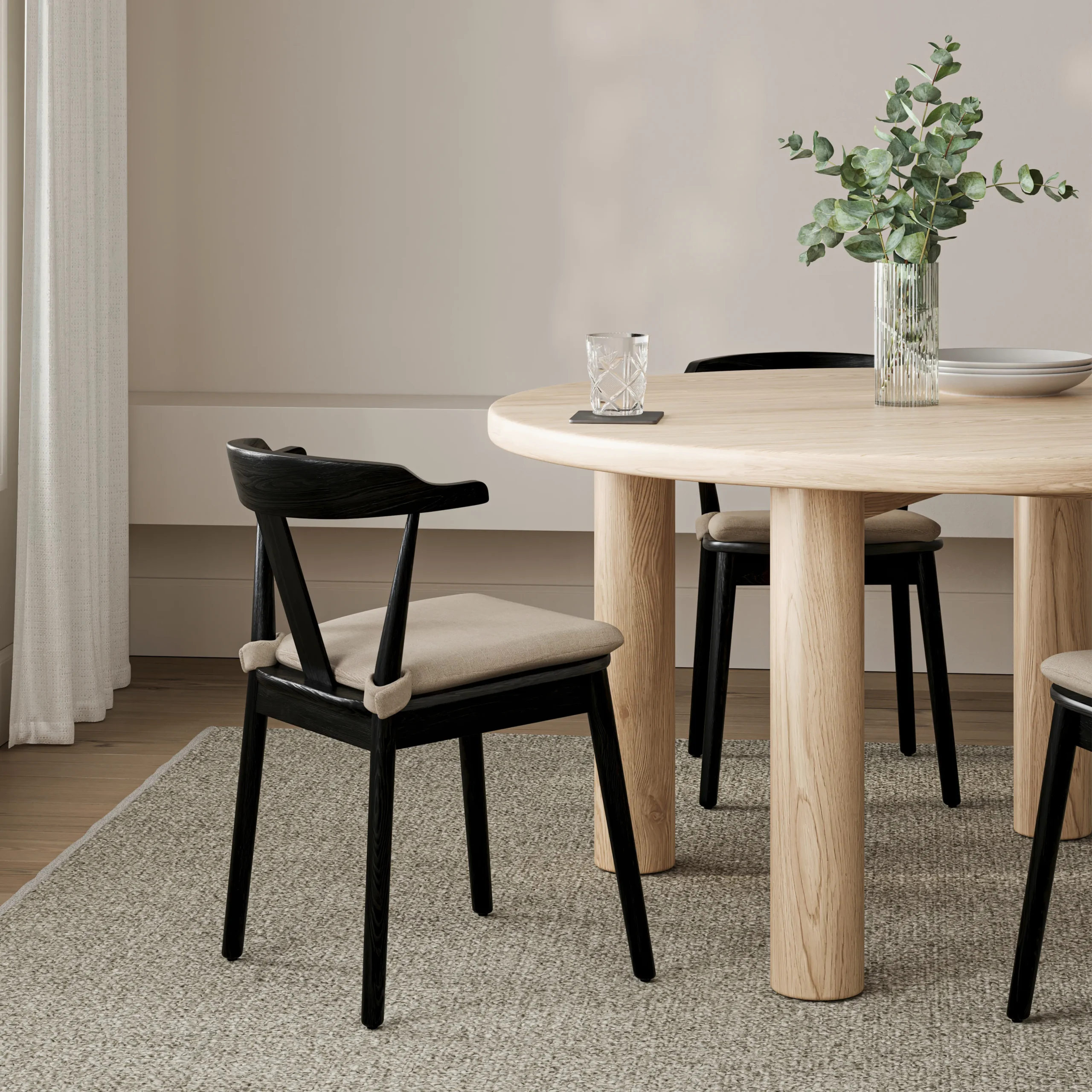 Morton Dining Chair - Black - Image 4