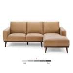 Rhett 93" Leather Chaise Sectional