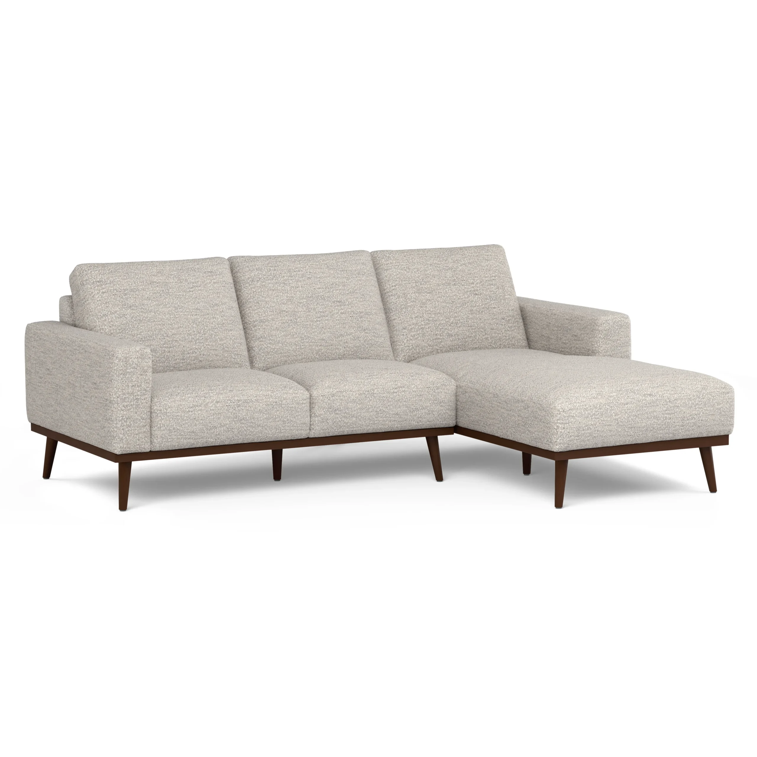 Rhett 93_ Right Chaise Sectional - Pepper Ivory - Image 4