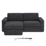 Riley 84_ Reversible Storage Sectional - Napa Charcoal