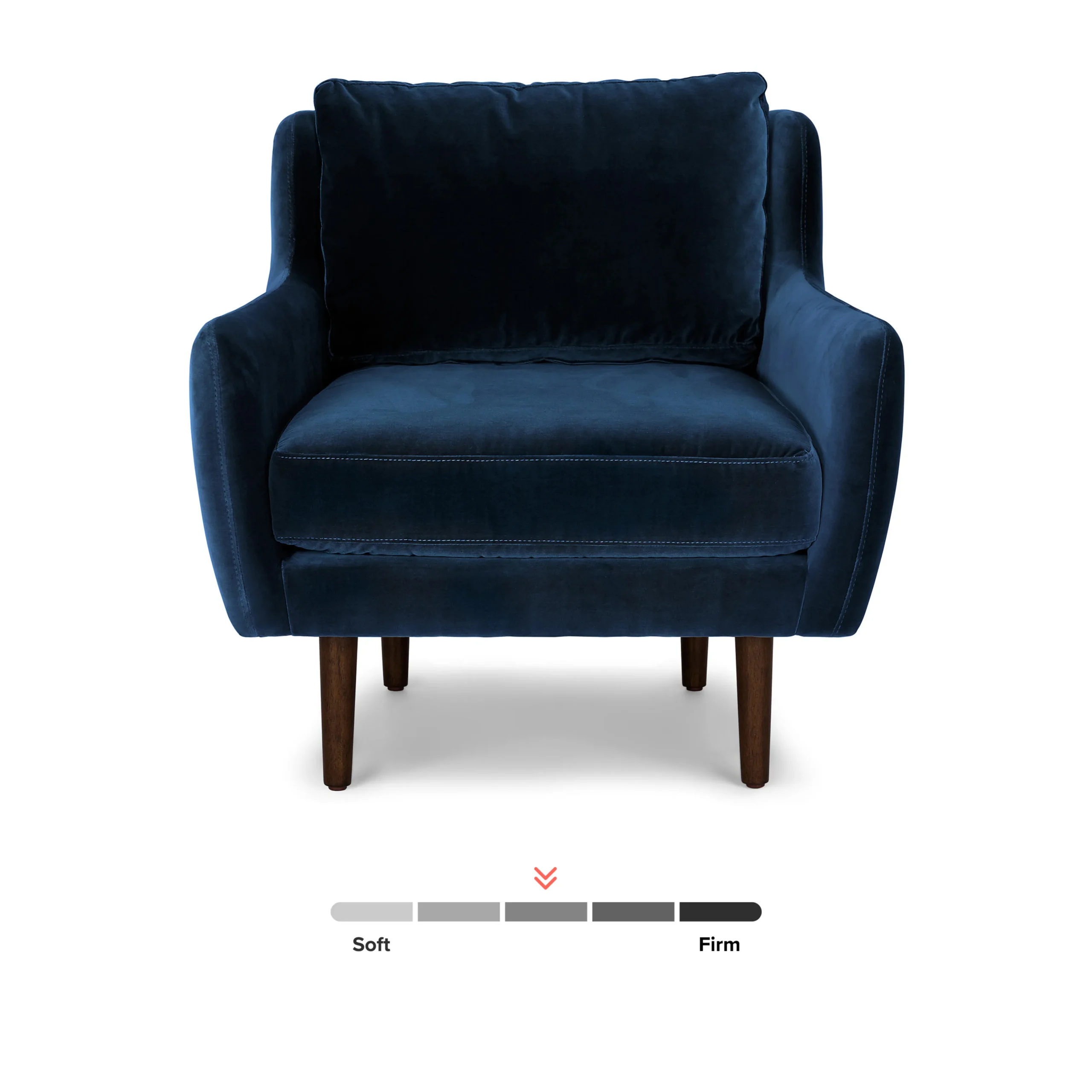 Matrix 30.5_ Velvet Lounge Chair - Cascadia Blue - Image 9