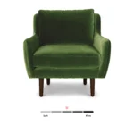 Matrix 30.5_ Velvet Lounge Chair - Grass Green