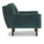 Matrix 30.5_ Velvet Lounge Chair - Pacific Blue