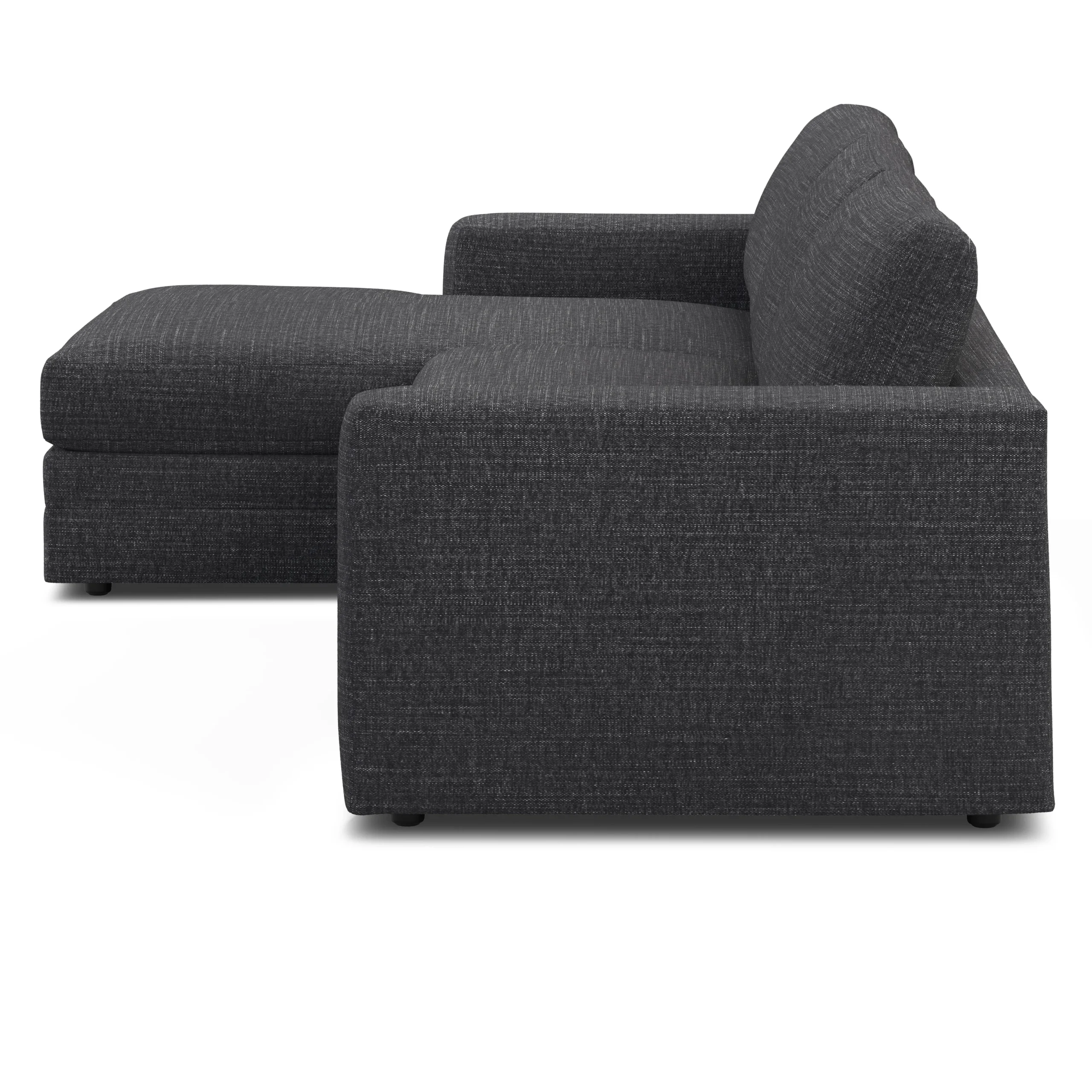 Riley 118.5_ Left Sectional - Napa Charcoal - Image 4