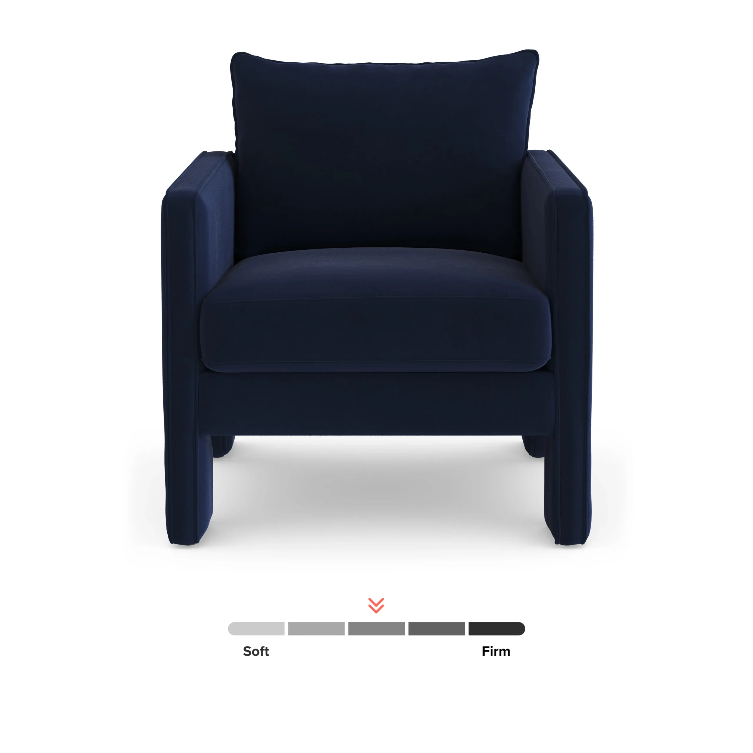 Oren 29.5_ Velvet Lounge Chair - Hale Navy - Image 8