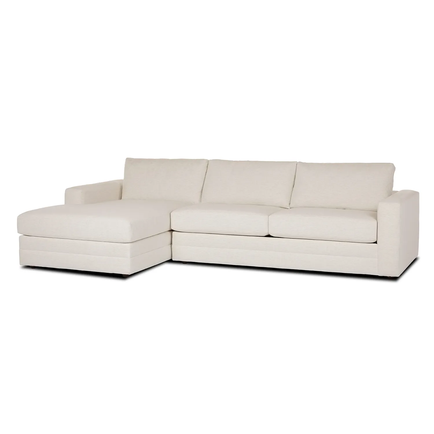 Riley 118.5_ Left Sectional - Napa White - Image 4