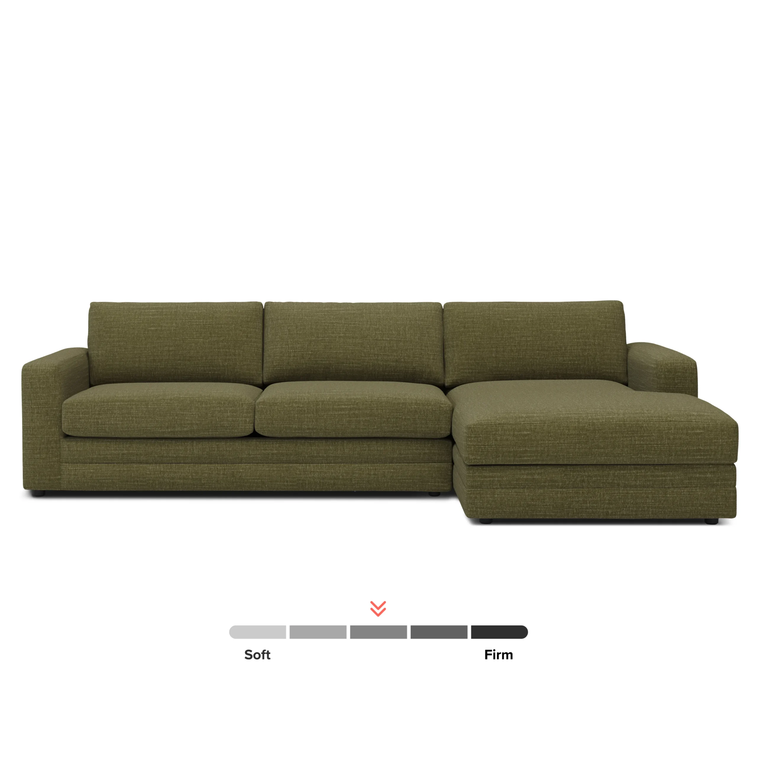 Riley 118_ Right Storage Sleeper Sectional - Napa Moss - Image 2