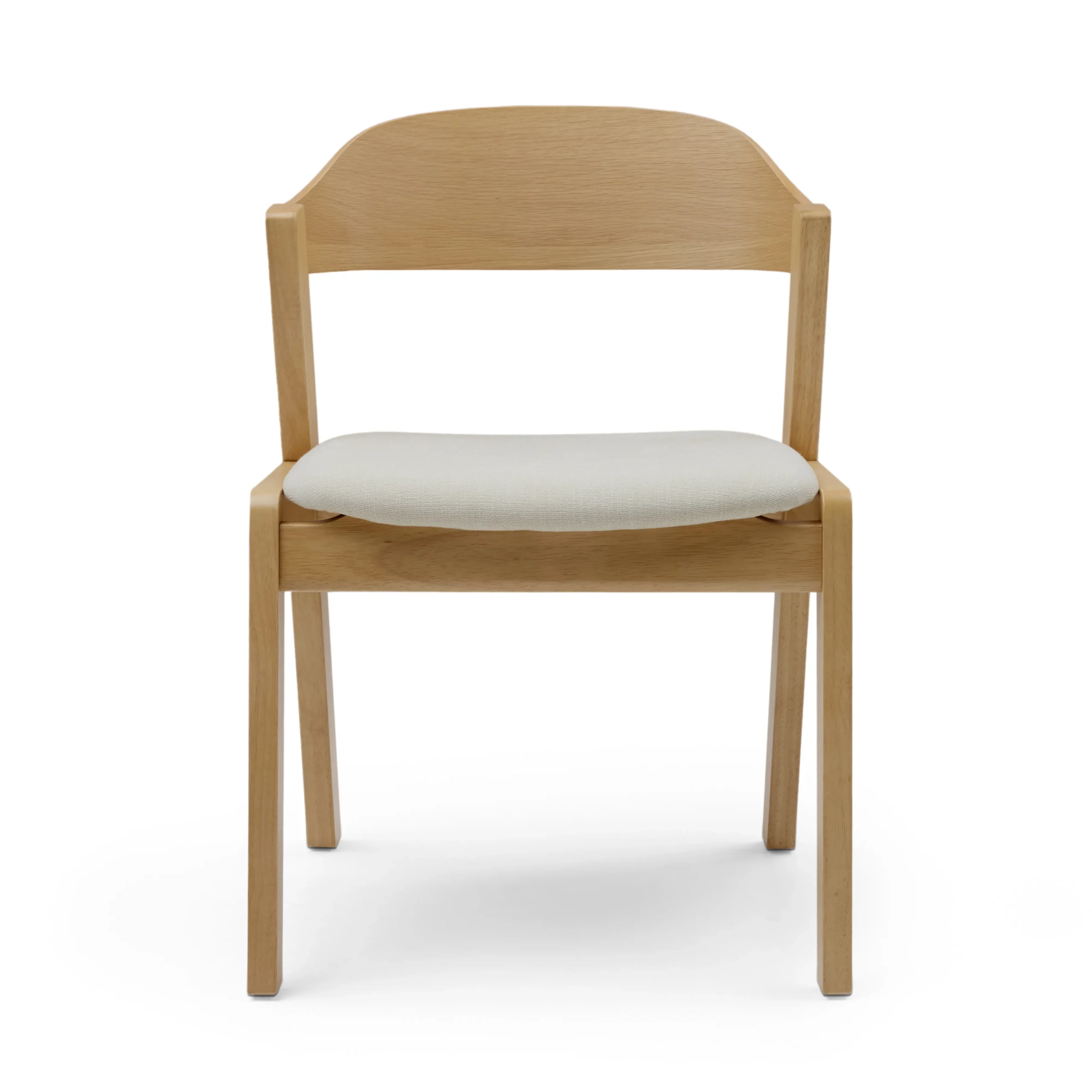 Meja Dining Chair - Oak and Bristol Ivory - Image 4