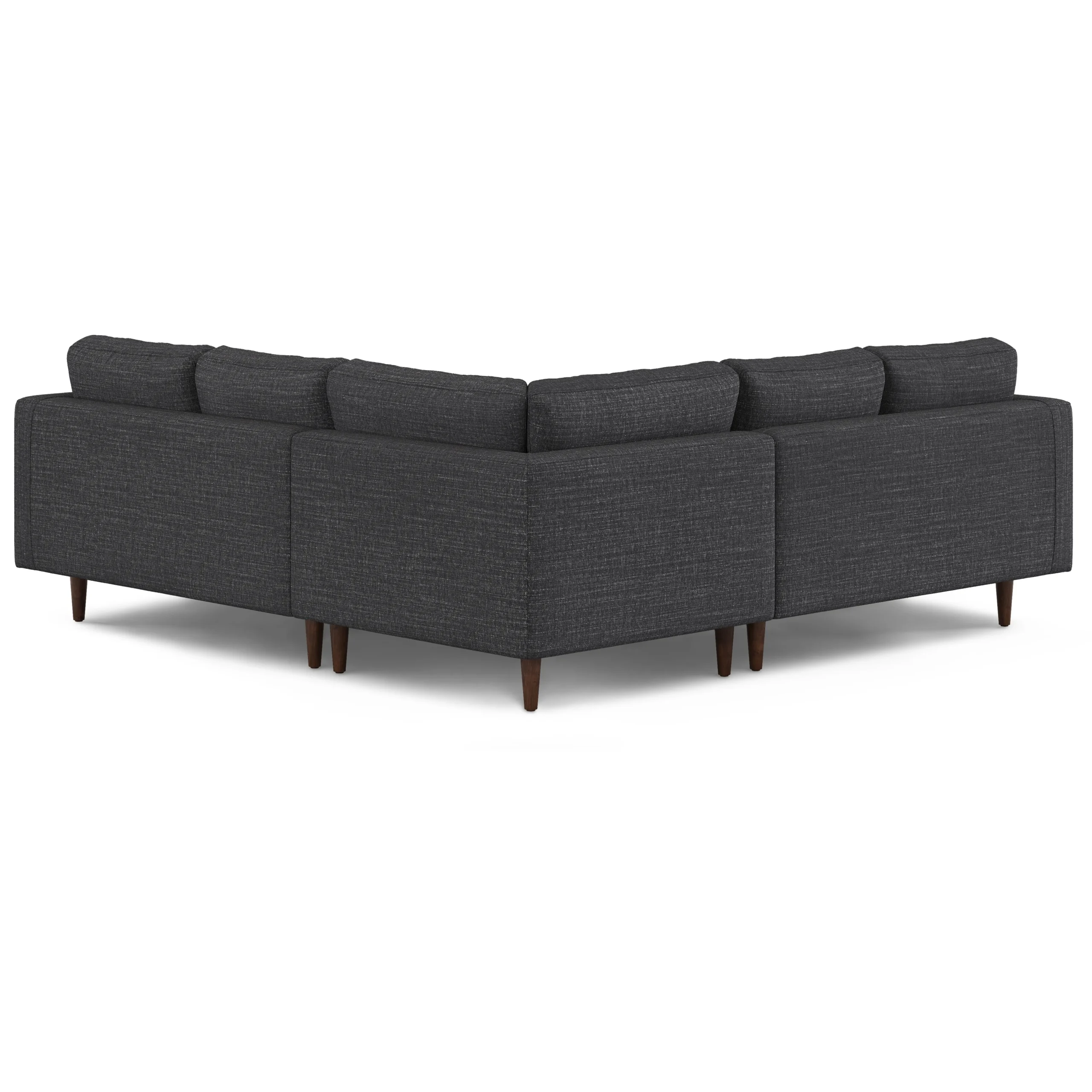 Sven 91_ Tufted Corner Sectional - Napa Charcoal - Image 4