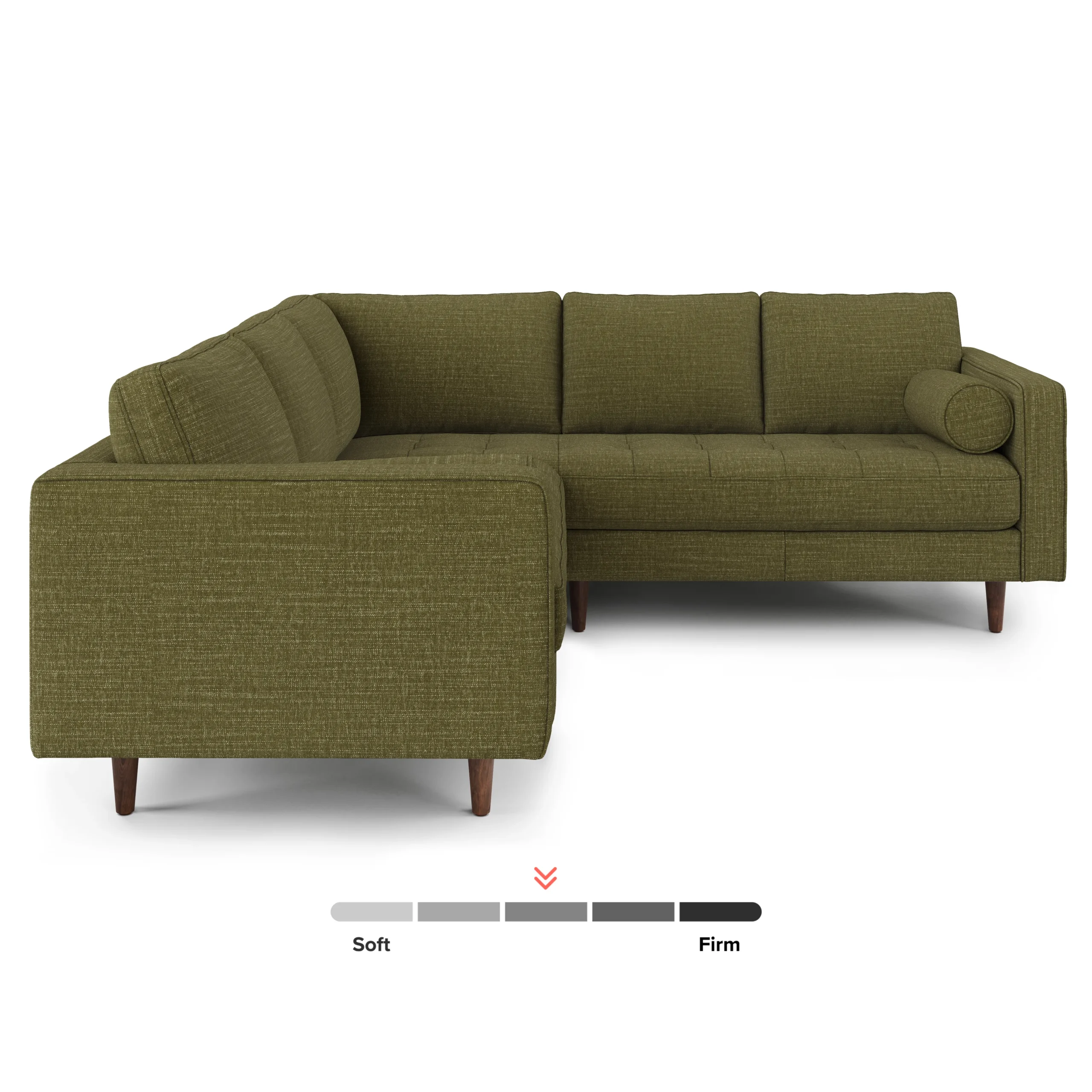 Sven 91_ Tufted Corner Sectional - Napa Moss - Image 4
