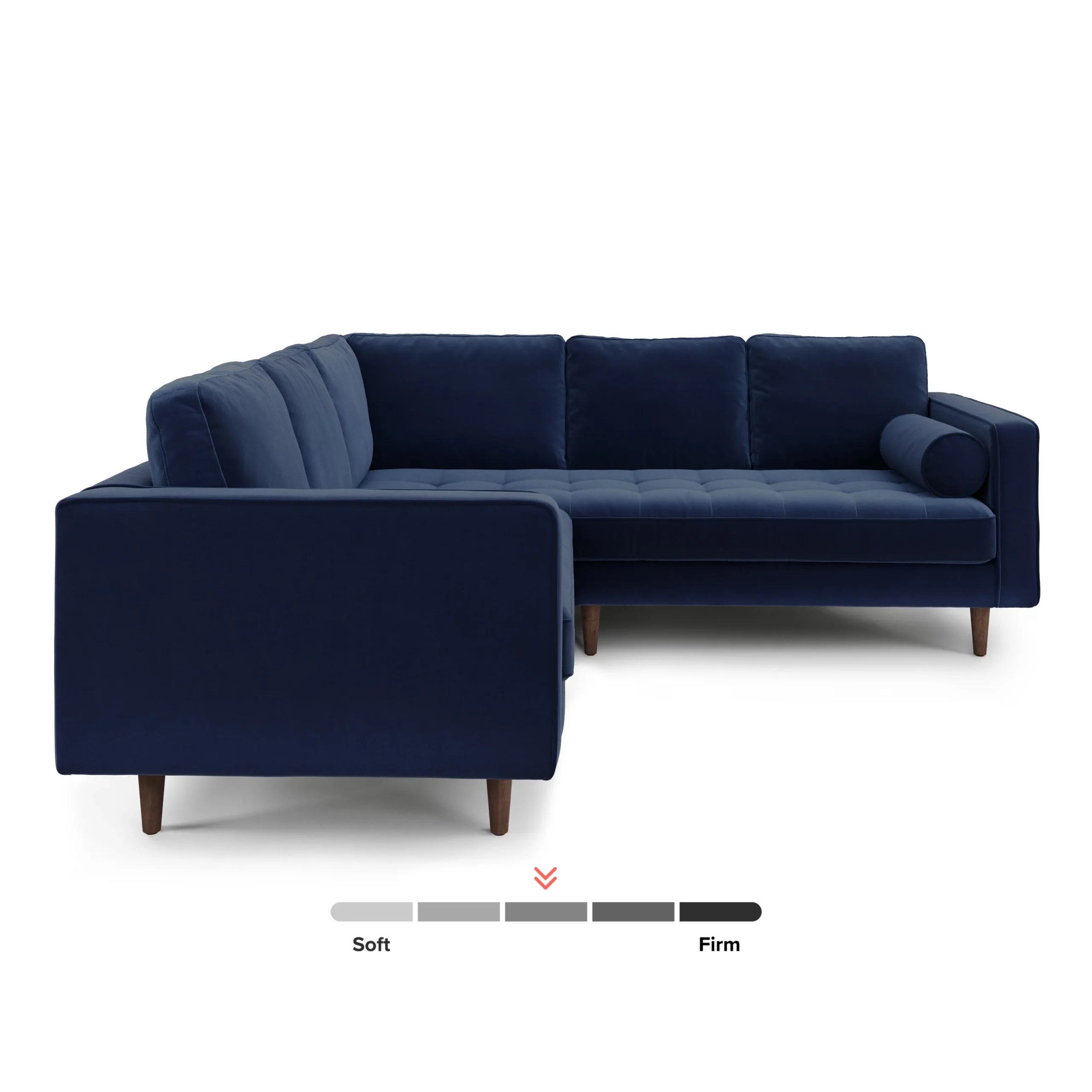 Sven 91_ Tufted Velvet Corner Sectional - Plush Cascadia Blue - Image 4