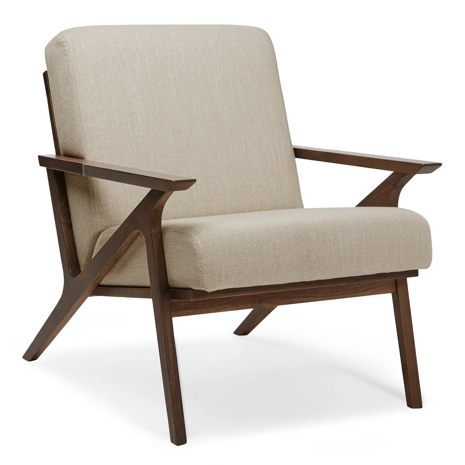 Otio 26_ Lounge Chair - Walnut and Welsh Taupe - Image 13