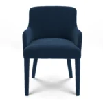 Harris Velvet Dining Armchair - Hale Navy
