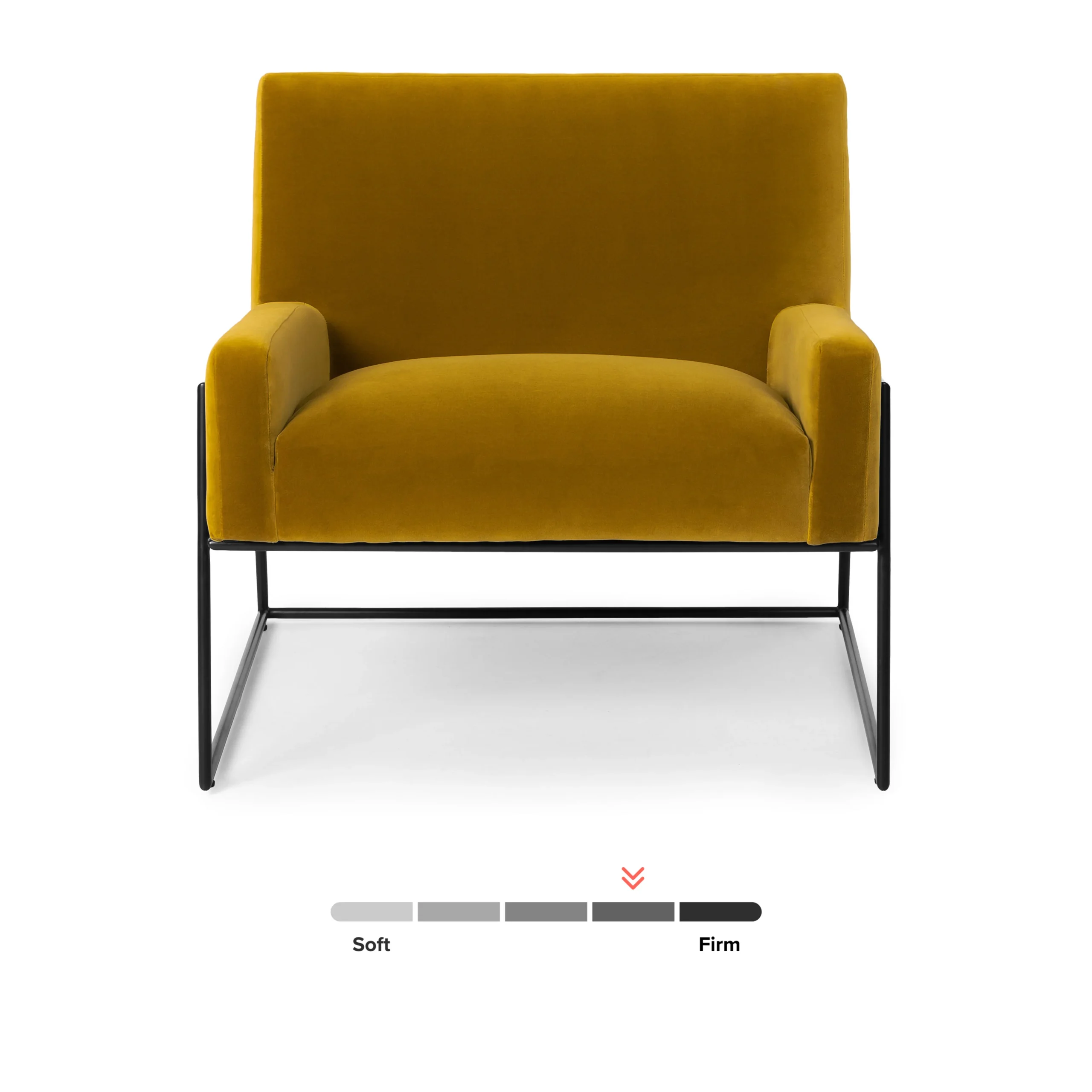 Regis 33_ Velvet Lounge Chair - Yarrow Gold - Image 6