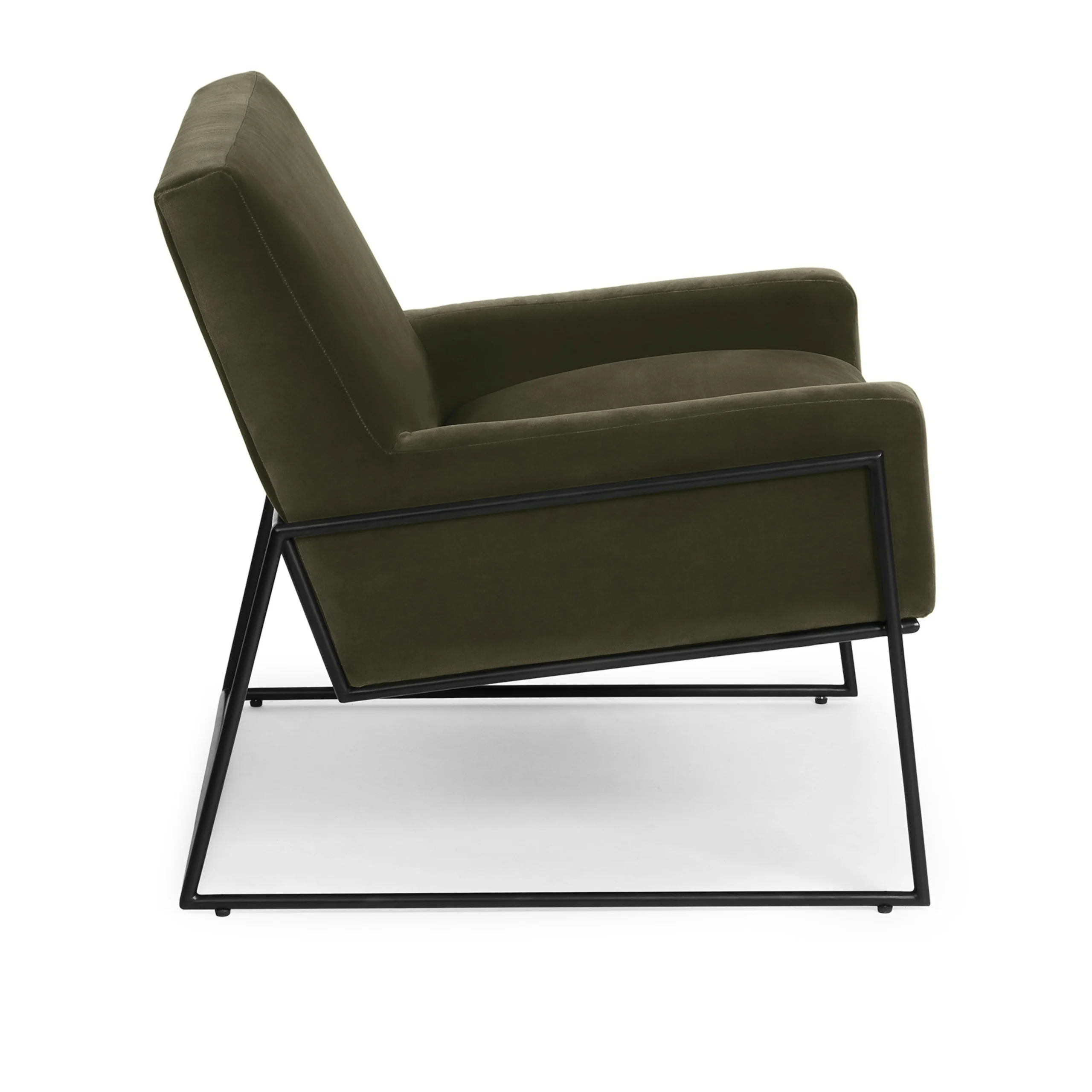 Regis 33_ Velvet Lounge Chair - Juniper Green - Image 6