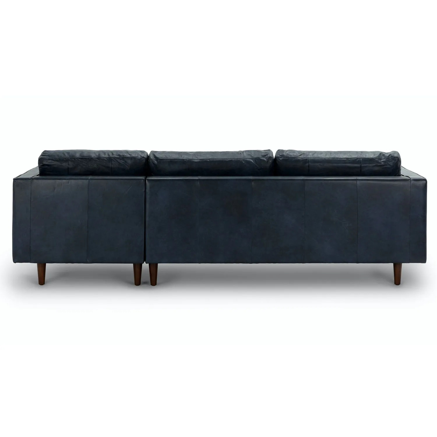 Sven 100_ Tufted Leather Right Sectional - Oxford Blue - Image 5