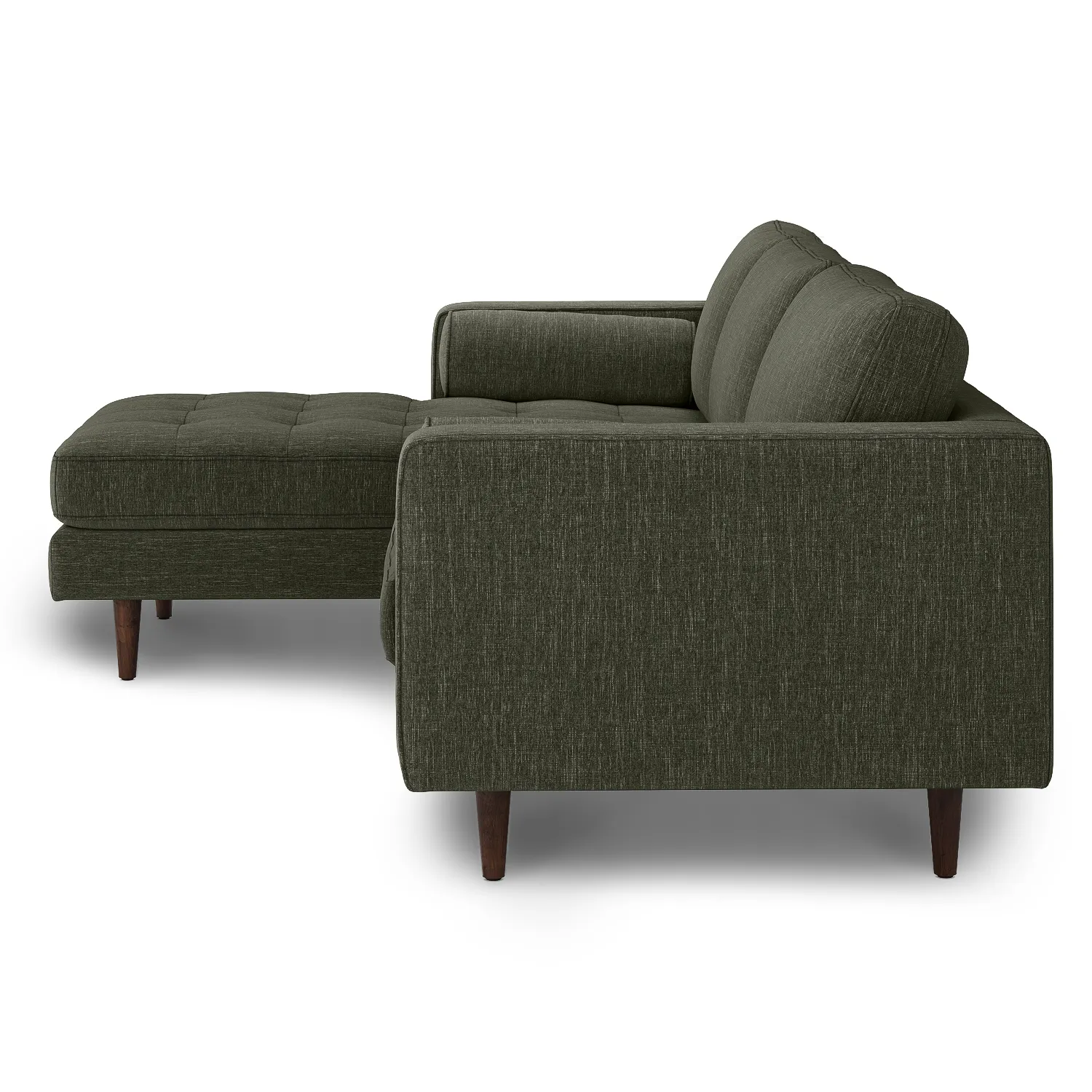 Sven 100_ Tufted Left Sectional - Fir Green - Image 5