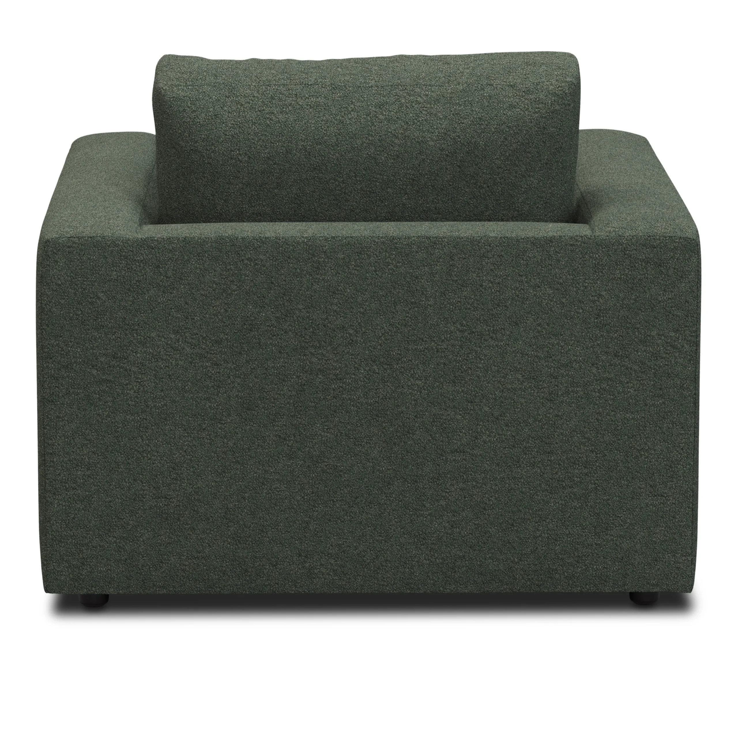 Riley 42_ Lounge Chair - Green Wool Bouclé - Image 5