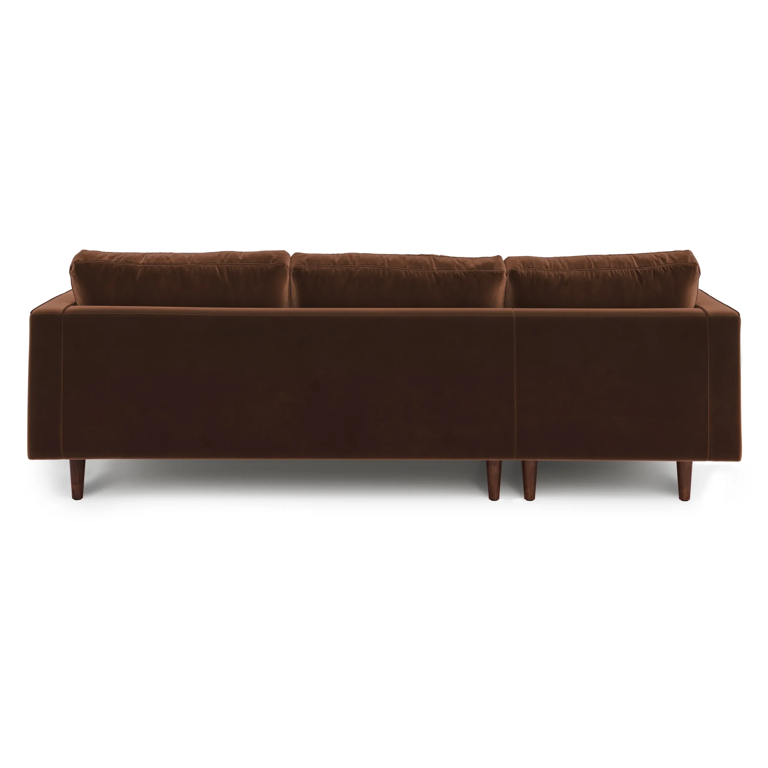 Sven 100_ Tufted Velvet Left Sectional - Plush Pacific Brown - Image 5