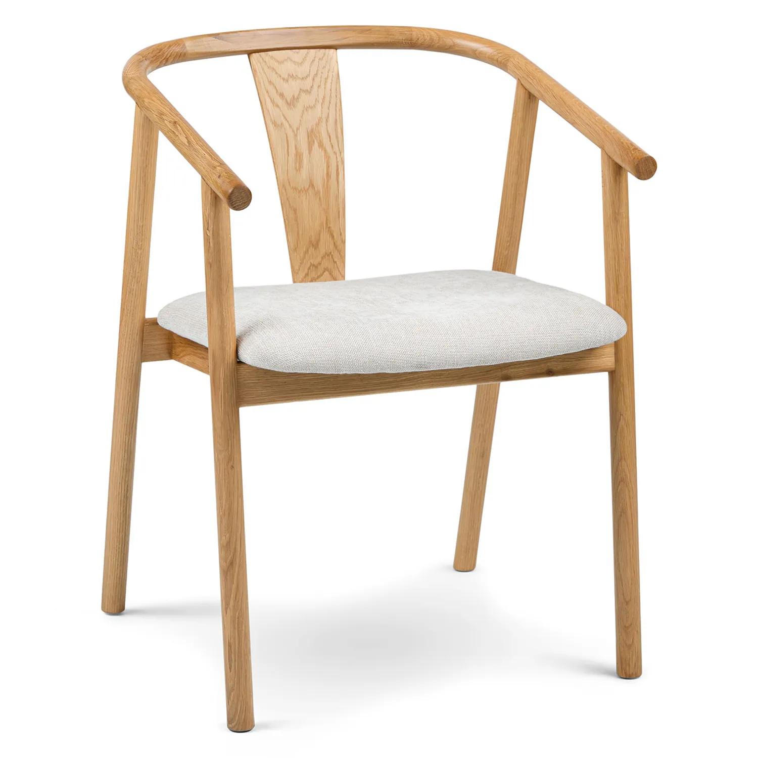 Fonra Dining Chair - Oak and Santolina Gray - Image 5